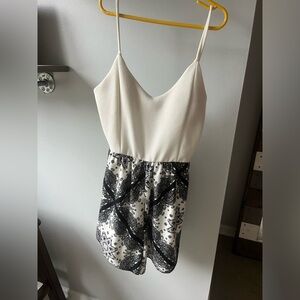 TopShop WTD Black and White Romper
